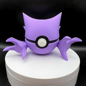 3D Printed Haunter Themed PokeBall Display Piece Cosplay Accessory