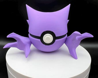 3D Printed Haunter Themed PokeBall Display Piece Cosplay Accessory