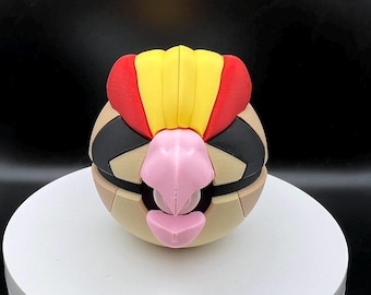 3D Printed Pidgeot Themed PokeBall Display Piece Cosplay Accessory