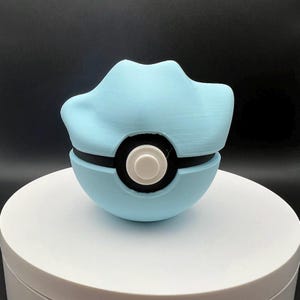 Peça de exibição de PokeBall com tema Ditto brilhante impressa em 3D acessório de cosplay