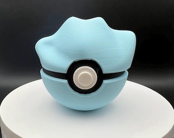3D Printed Shiny Ditto Themed PokeBall Display Piece Cosplay Accessory