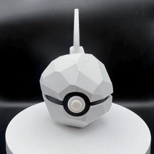 3D Printed Onyx Themed PokeBall Display Piece Cosplay Accessory