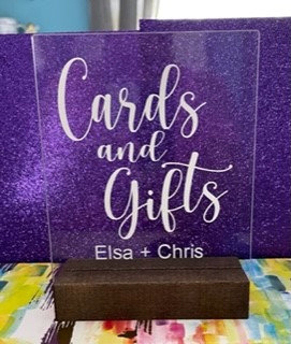 Set of 3 Wedding Table Signs Personalized Table Signs Etsy