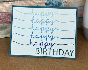 Happy Birthday Card SVG File: Cricut Vector Design (Digital Download)