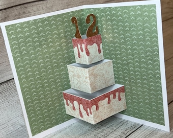 Birthday Cake Pop Up Card SVG: 3D Birthday Greeting (Digital Download)