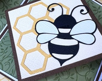 Bumble Bee Card SVG: 3D Birthday or Mother's Day Design (Digital Download)