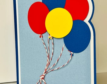 Birthday card SVG file, birthday balloons, happy birthday, Cricut, card, svg, SVG for Cricut, SVG Designs, Cricut card, happy birthday card