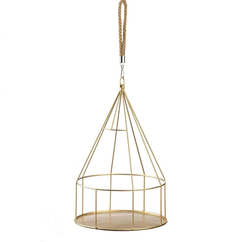 Hanging Plant Holder Round Base