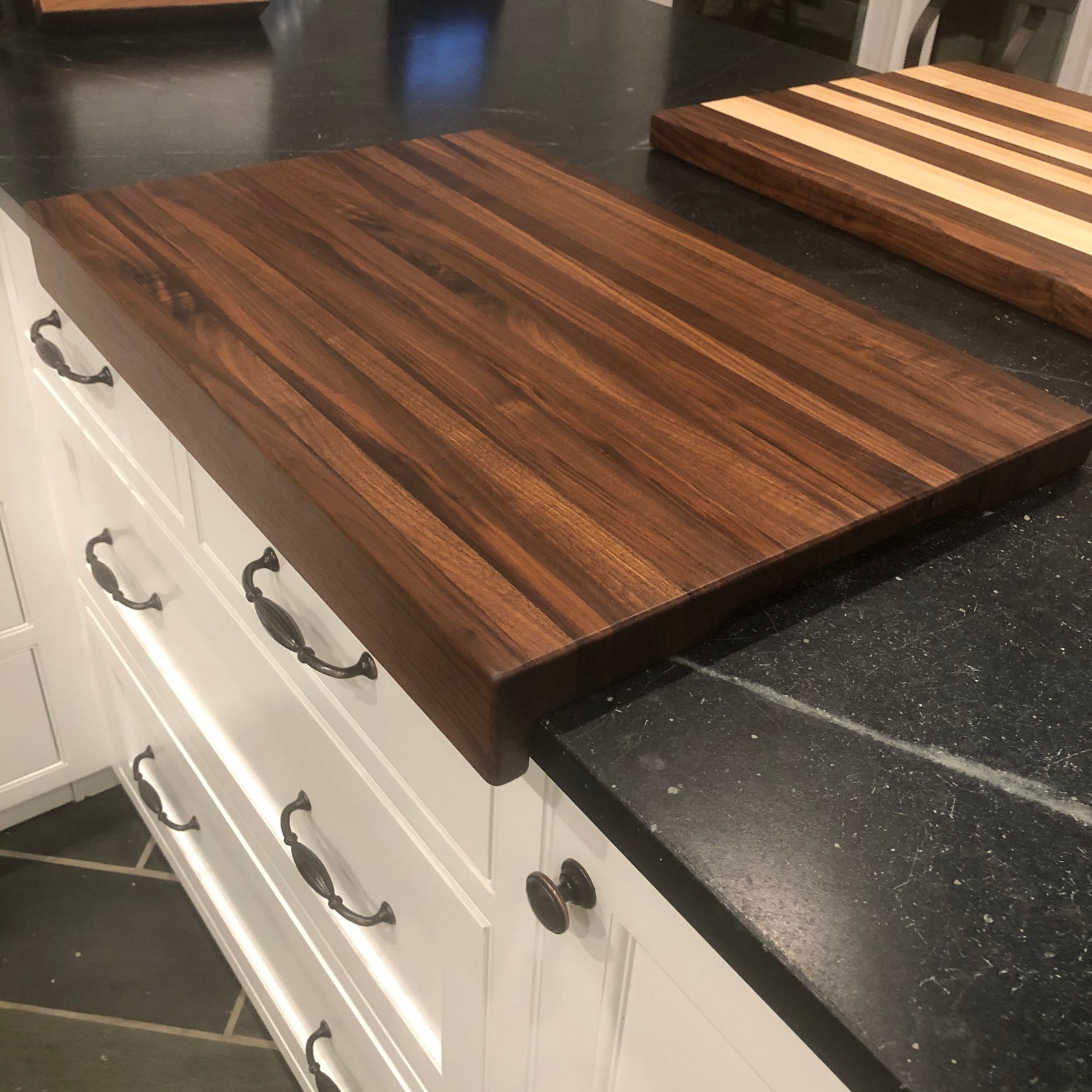 Walnut Workhorse cutting kneading pastry board with Etsy