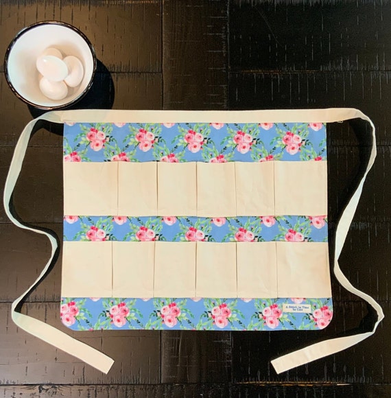 Chicken Egg Gathering Apron – Farm Fresh Egg Holder with Pockets – Homesteading Gift Idea