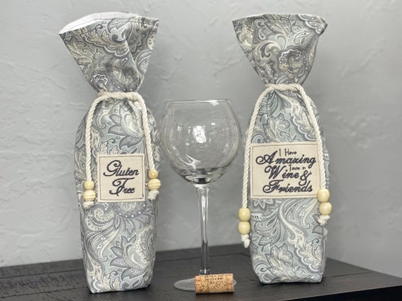 Wine bottle gift bag