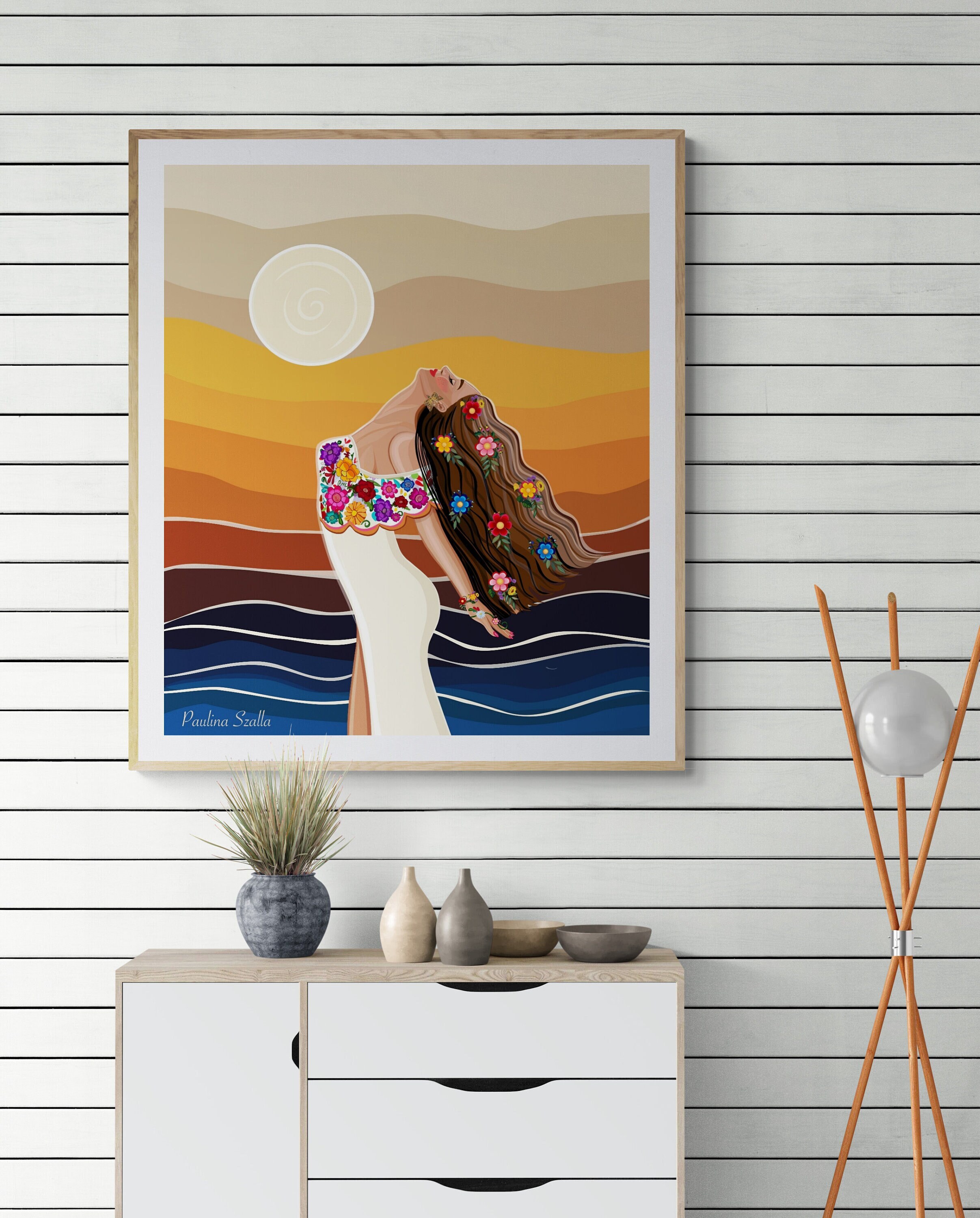 The four elements |water| fire | earth | air | Nature Inspired Home Wall Decor| nature woman illustration print,Wall decor, Earth Goddess