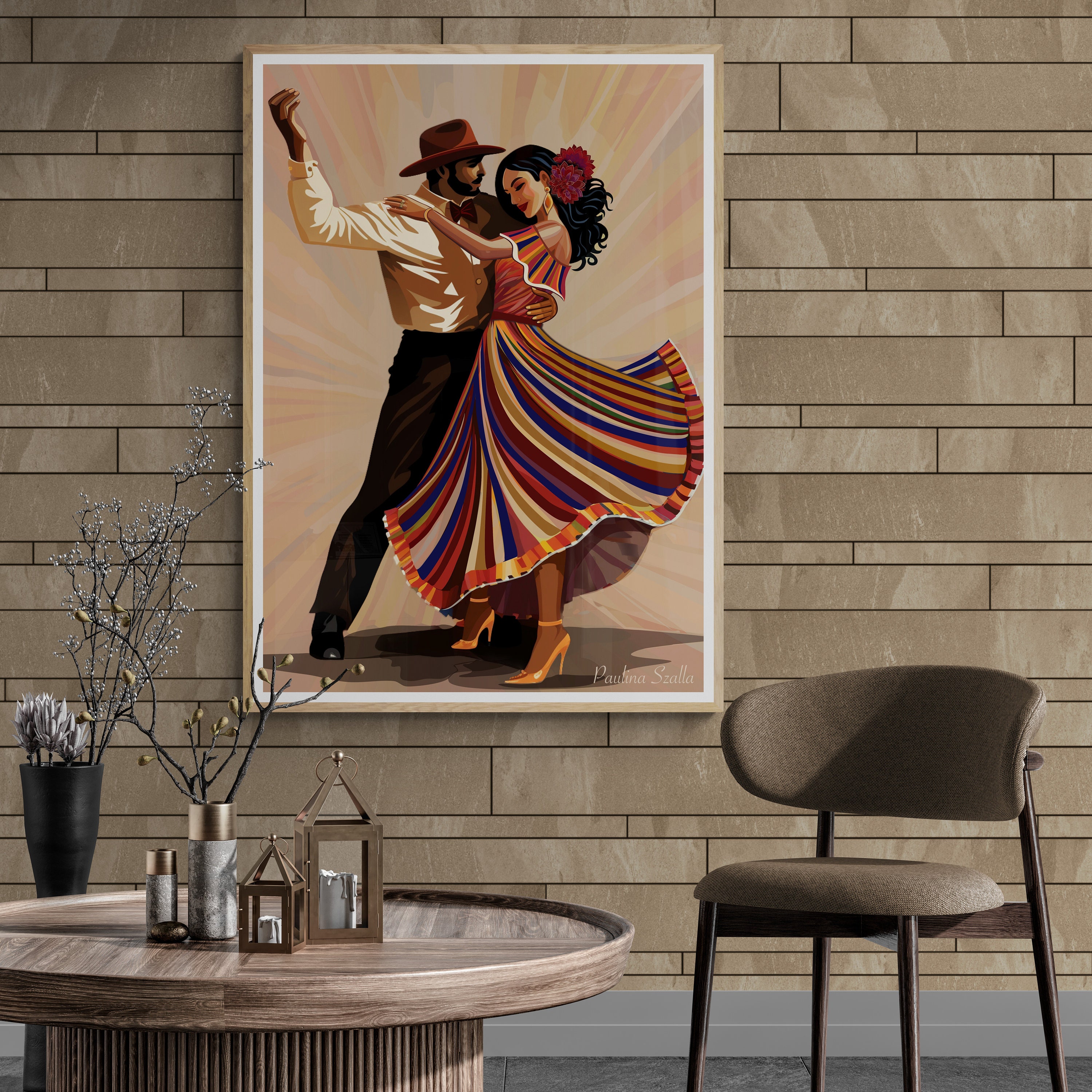 Dance in Colors Part 3, Mexican Folklorico Art Print, Folk Dance