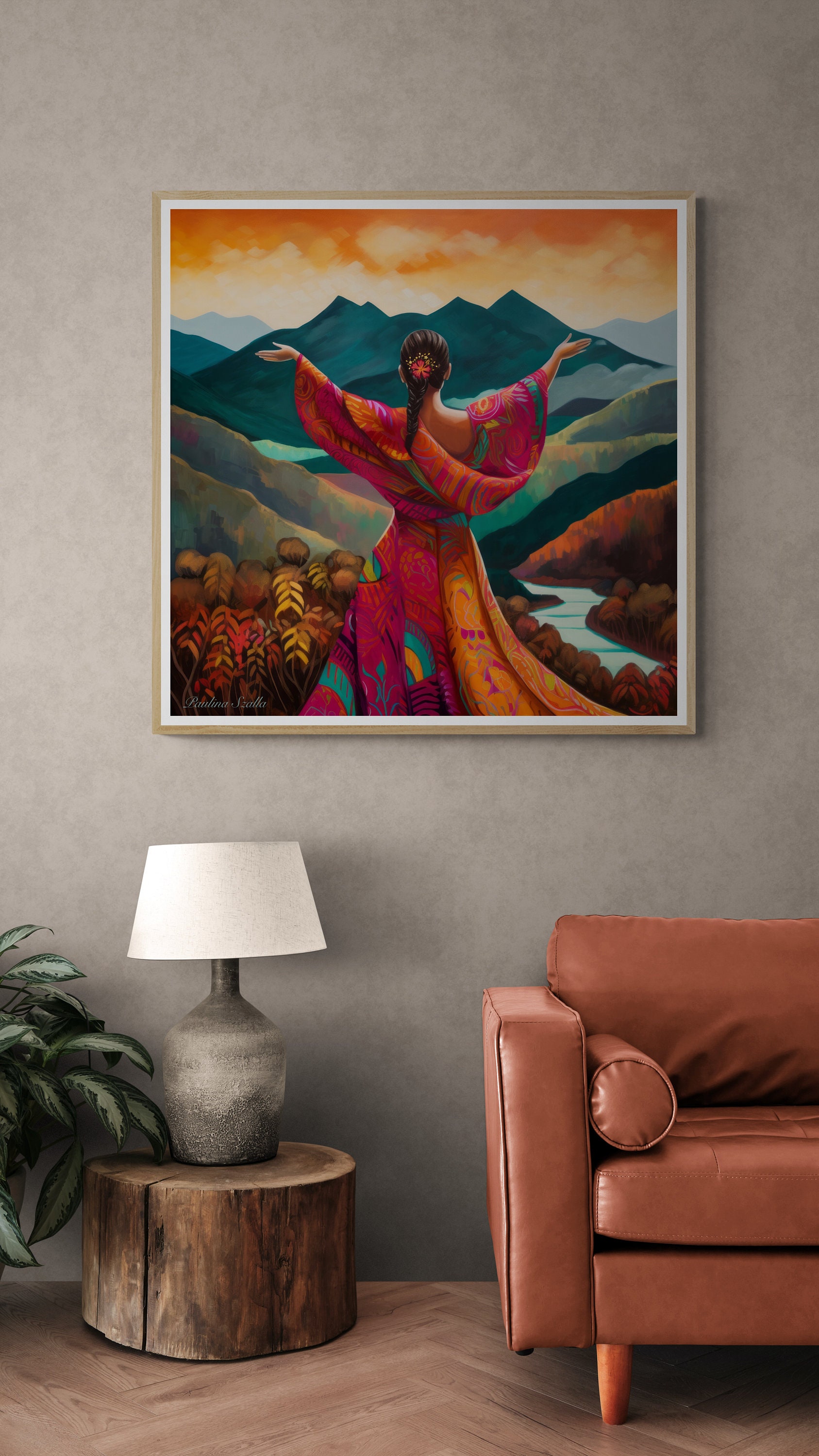 Embrace the World, EARTH Mama2,mother Nature,fine Art Nature Woman