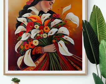 Calla Lilly Flower Vendor Guatemala El Salvador Mexican Guatemalan