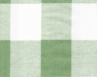 Round Tablecloth in Anderson Sage Green Buffalo Check Plaid