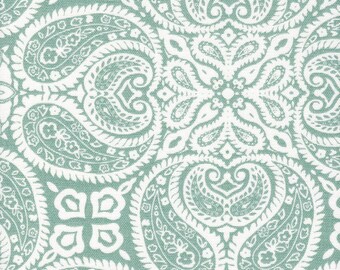 Fabric Cut Yardage in Tibi Spa Green Geometric Paisley