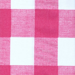 Bed Runner in Anderson Flamingo Pink Buffalo Check Plaid