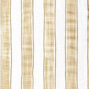 Shower Curtain in Brush Stripes Shoreline Tan Stripe Slub Canvas