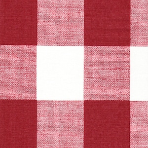 Duvet Cover in Anderson Pompeian Dark Red Buffalo Check Plaid