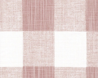 Fabric Cut Yardage in Anderson Blush Buffalo Check Plaid