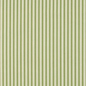 Tailored Valance in Polo Jungle Green Stripe on Cream