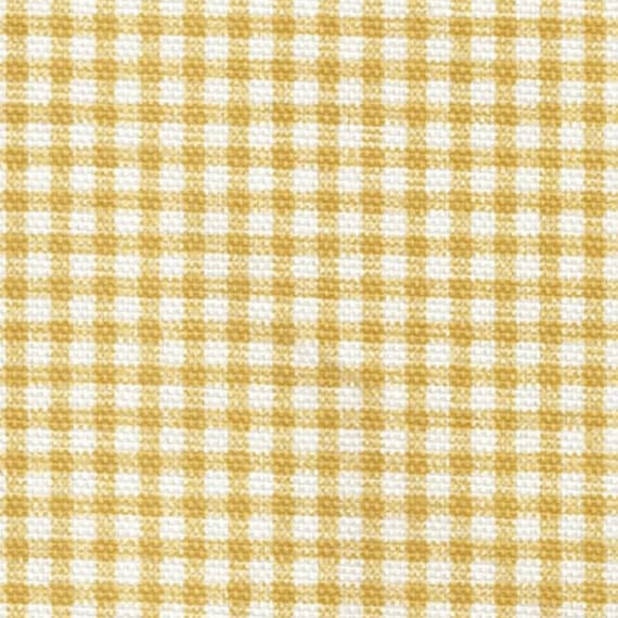 Gathered Bed Skirt in Farmhouse Barley Yellow Gold Gingham Check Etsy Canada