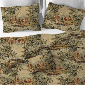 Duvet Cover in Bosporus Antique Red Renaissance Toile