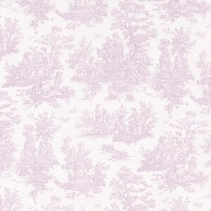 Empress Swag Valance in Jamestown Orchid Lavender Colonial Country Toile