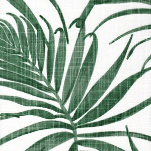 Duvet Cover in Karoo Fairway Green Watercolor Tropical Foliage