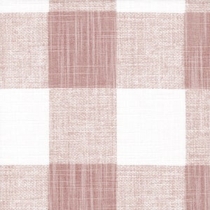 Scalloped Valance in Anderson Blush Buffalo Check Plaid
