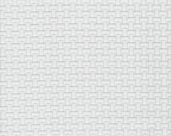 Fabric Cut Yardage in Basketry Dove Gray Basket Weave Matelasse - Small Scale