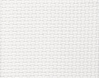 Fabric Cut Yardage in Basketry Antique White Basket Weave Matelasse - Small Scale