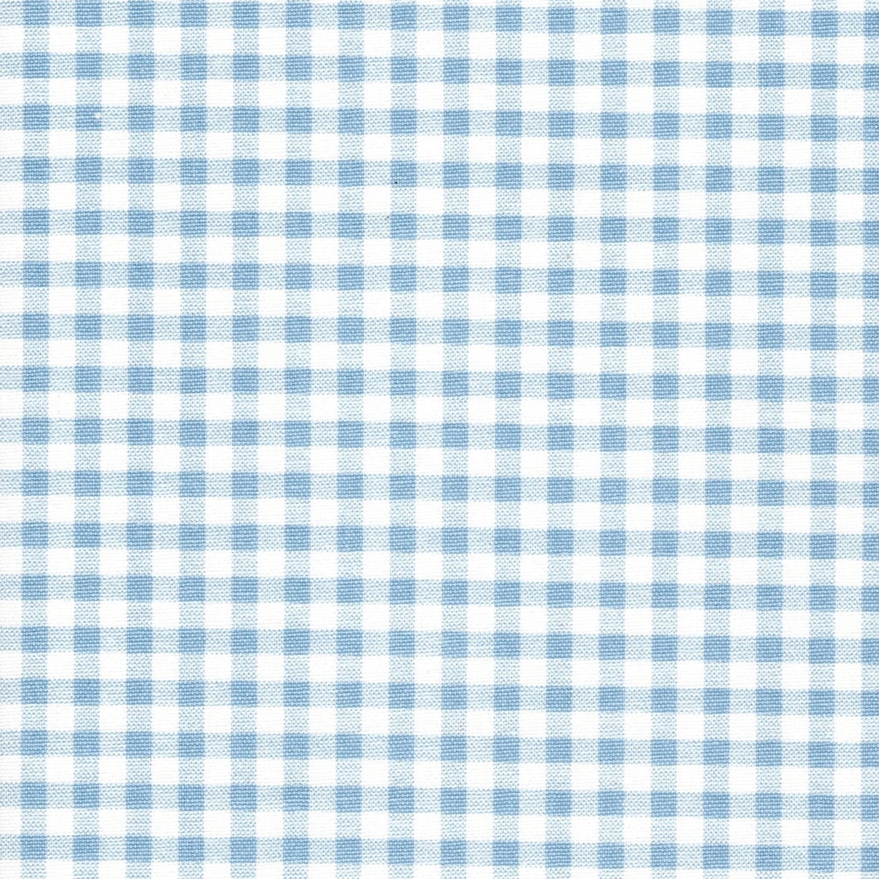 Stall (Narrow) Shower Curtain in Weathered Blue Large Gingham Check on White