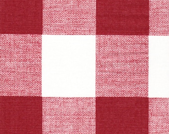 Fabric Cut Yardage in Anderson Pompeian Dark Red Buffalo Check Plaid