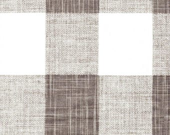 Fabric Cut Yardage in Anderson Ecru Grey Buffalo Check Plaid