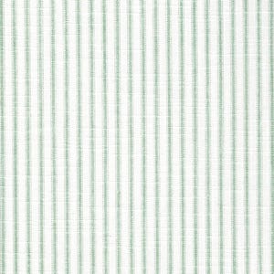 Tie-up Valance in Classic Pistachio Green Ticking Stripe on White