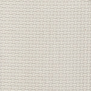 Scalloped Valance in Basketry Linen Beige Basket Weave Matelasse - Small Scale