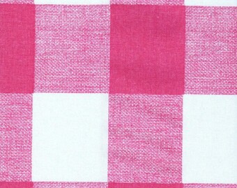 Decorative Throw Pillows in Anderson Flamingo Pink Buffalo Check Plaid