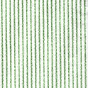 Tie-up Valance in Classic Pine Green Ticking Stripe on White
