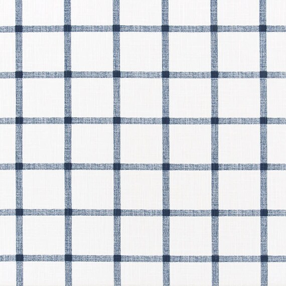 Blue plaid crib skirt hotsell