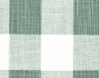 Empress Swag Valance in Anderson Waterbury Spa Green Buffalo Check Plaid