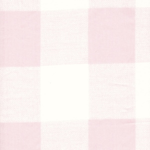 Tailored Crib Skirt in Anderson Bella Pale Pink Buffalo Check Plaid