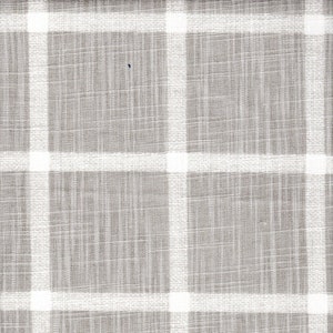 Duvet Cover in Modern Farmhouse Abbot French Grey Windowpane Plaid