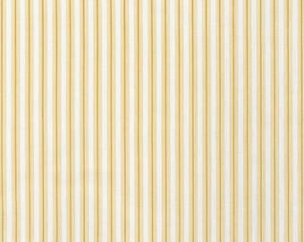 Fabric Cut Yardage in Cottage Barley Yellow Gold Stripe