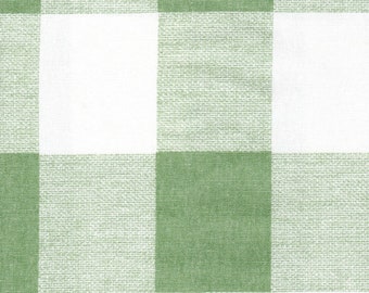Gathered Bed Skirt in Anderson Sage Green Buffalo Check Plaid