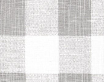 Tie-up Valance in Anderson French Grey Buffalo Check Plaid