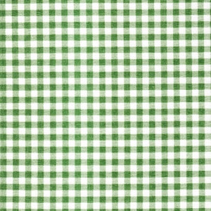 Duvet Cover in Sage Green Large Gingham Check on White