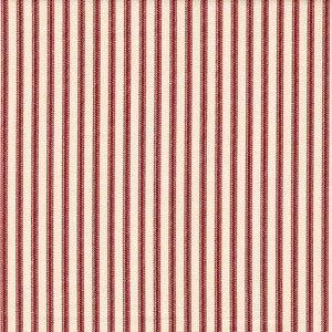 Tie-up Valance in Berlin Red Ticking Stripe on Beige