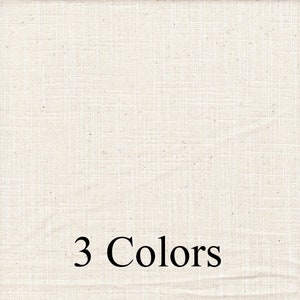 Solid Cotton Slub Canvas Fabric Samples from Carolina Linens